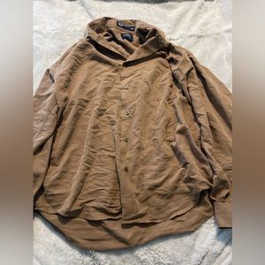 Size large tan hagger button up